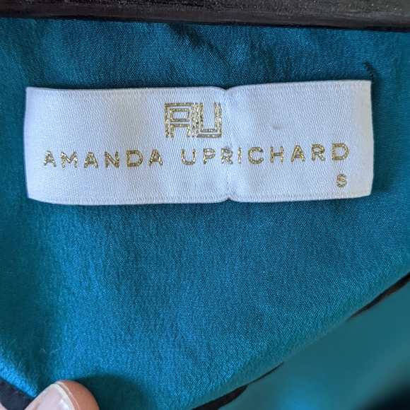 Amanda Uprichard Silk Teal top - Picture 3 of 3